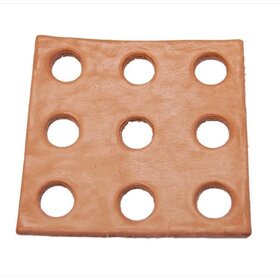 Chirp N Dales Leather Square (3" X 3") 9H1/2" C03-9