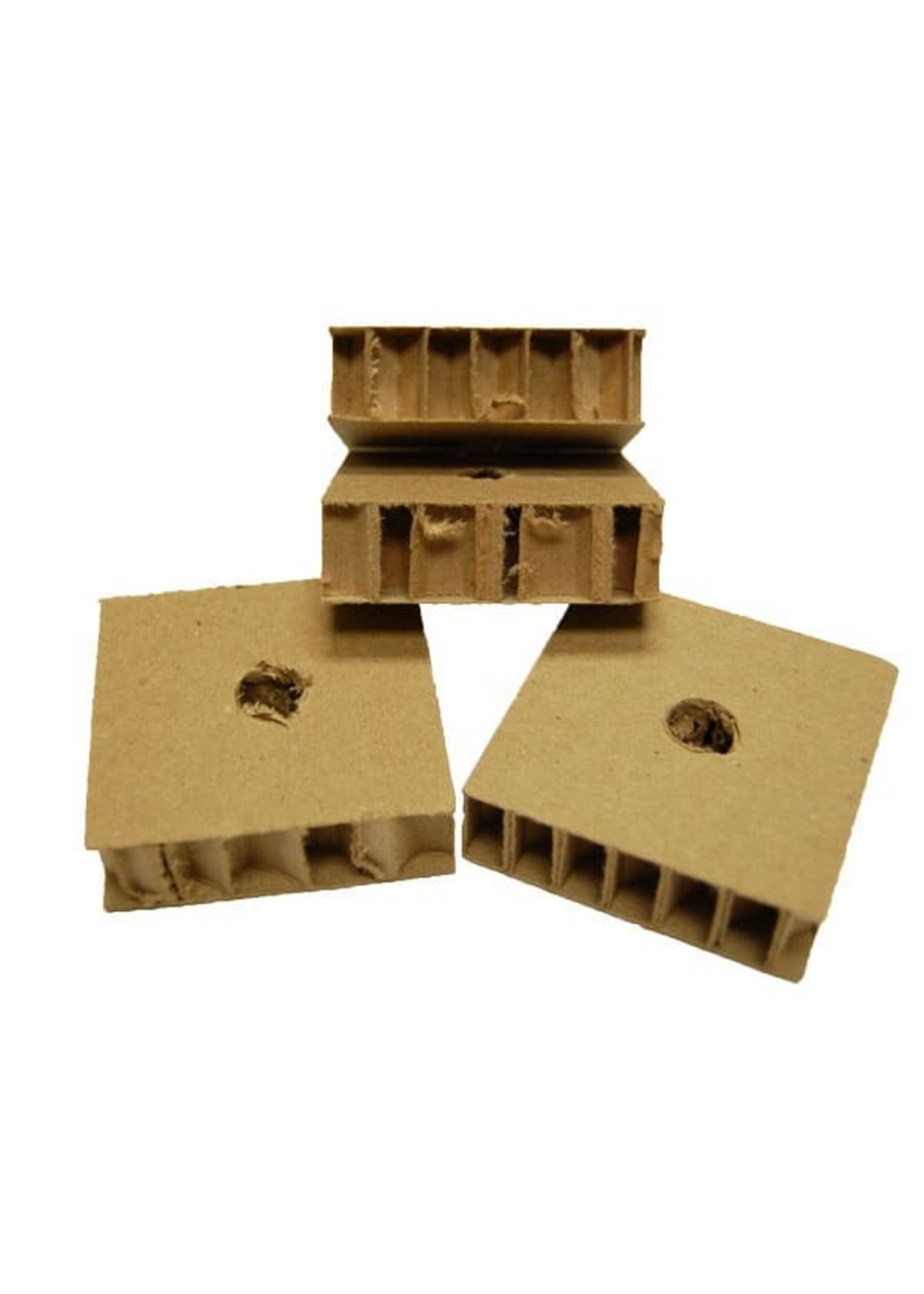 Chirp N Dales Honeycomb  cardboard  (.75″H X 2.5″W X 2.5″LO) (H1/2)
