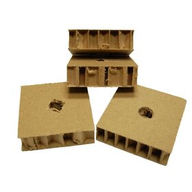 Chirp N Dales Honeycomb  cardboard  (.75″H X 2.5″W X 2.5″LO) (H1/2)