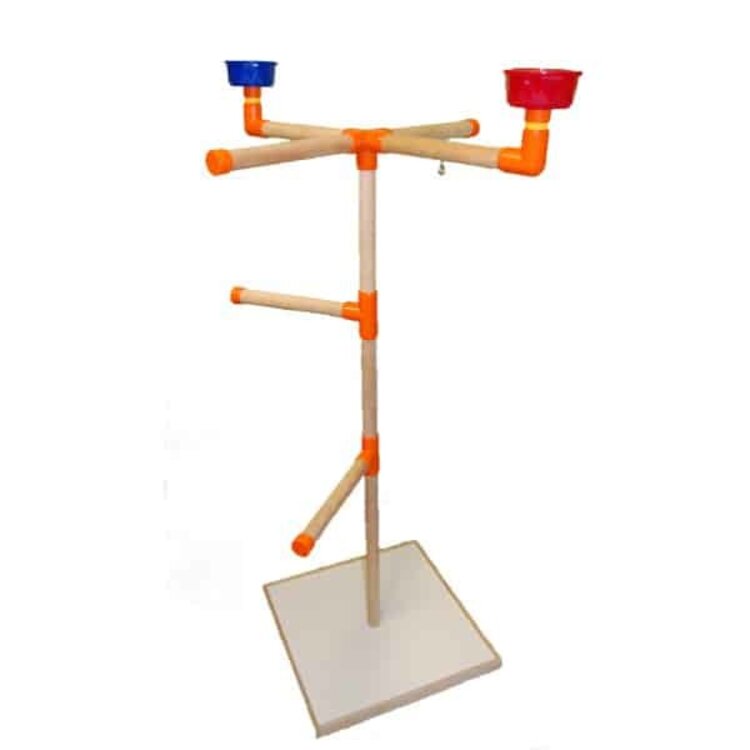 Zoo-Max Zoo Max Wood T Perch Cross, Medium  Floor Stand  (55″H X 32″) T2007WC