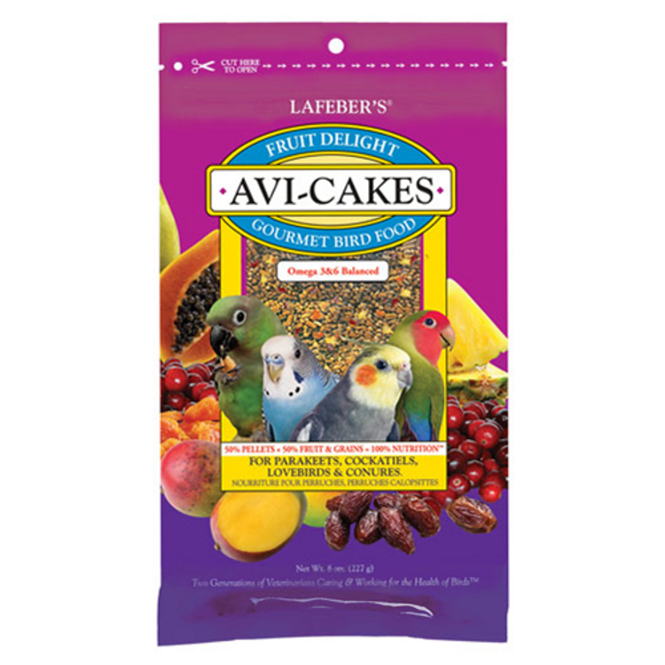 Lafeber's Lafeber Fruit Delight Avi-Cakes for Small Birds 8oz
