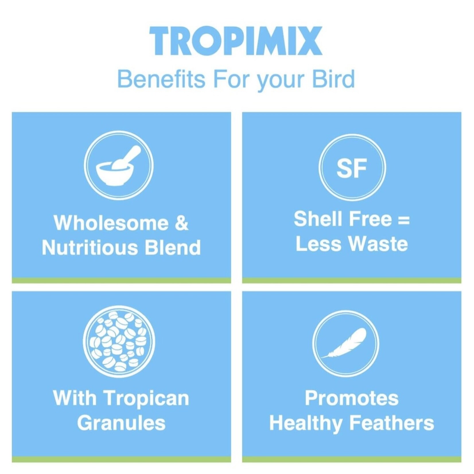 Tropican Hagen Tropimix For Cockatiels & Lovebirds (8lb)  80633