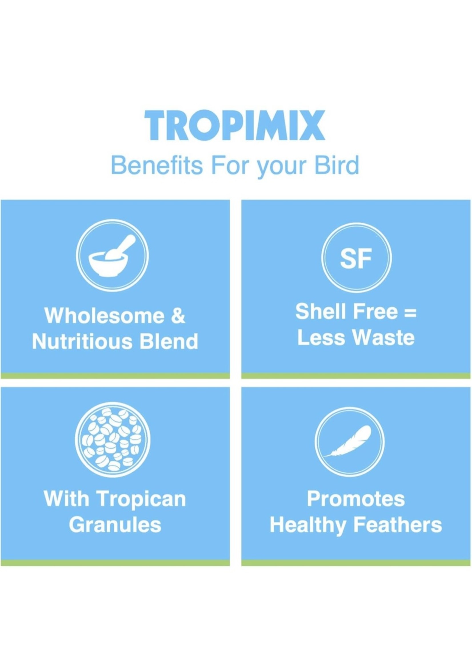 Tropican Hagen Tropimix For Cockatiels & Lovebirds (8lb)  80633