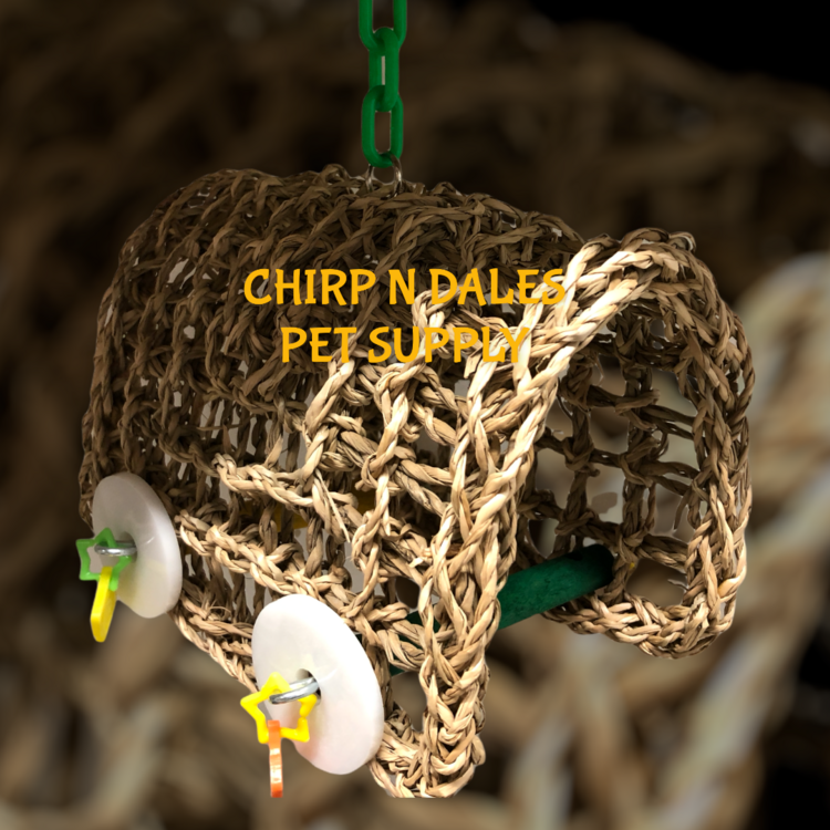 Bonkers Bonkers Seagrass Covered Wagon Small (7x4x6)