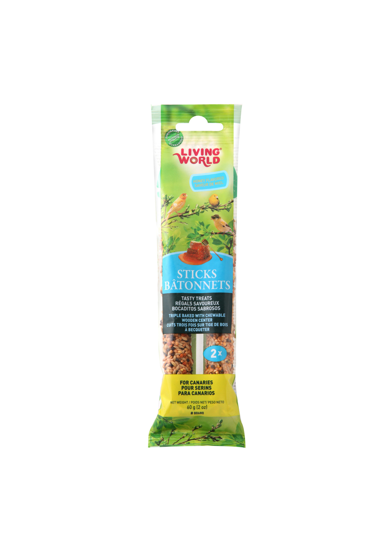 Living World Hagen Living World Canary Sticks - Honey Flavour - 60 g (2 oz), 2-pack