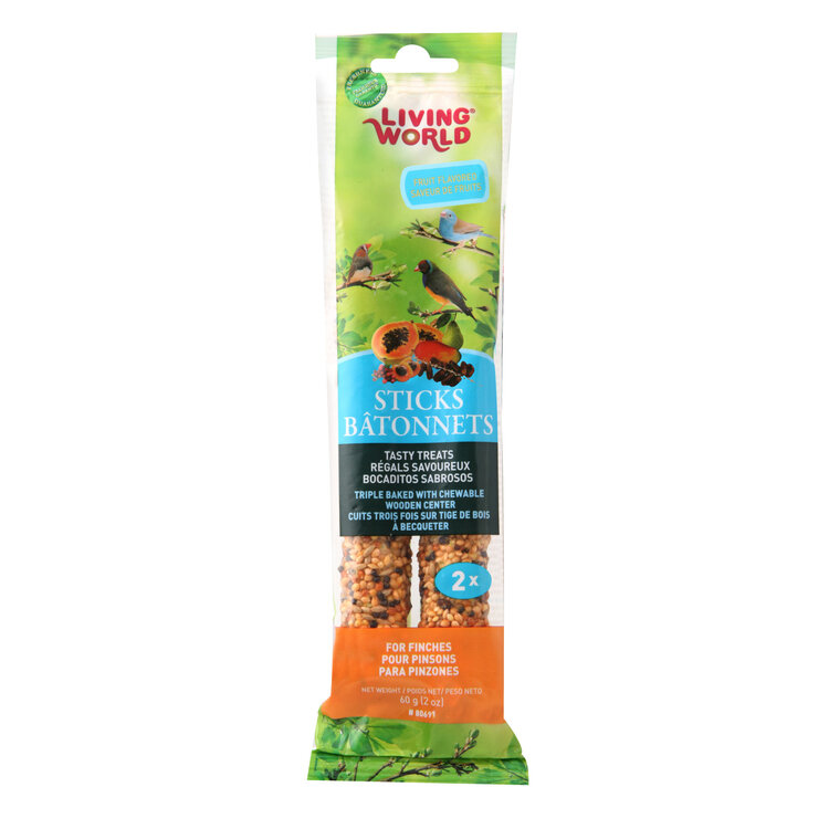Living World Hagen Living World Finch Fruit Stick, 2-pack 60gr