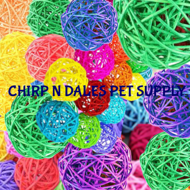 Chirp N Dales Colored Vine Ball 3"