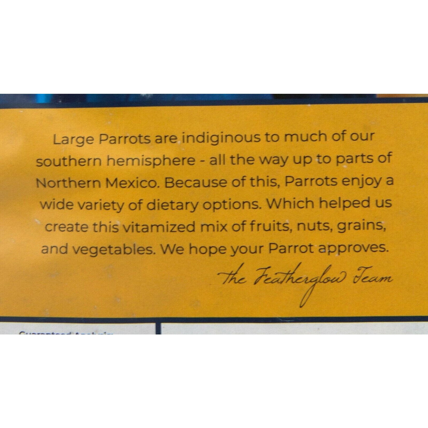 Volkmans Volkmans Featherglow Large Parrot  (4lb)