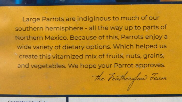 Volkmans Volkmans Featherglow Large Parrot  (4lb)