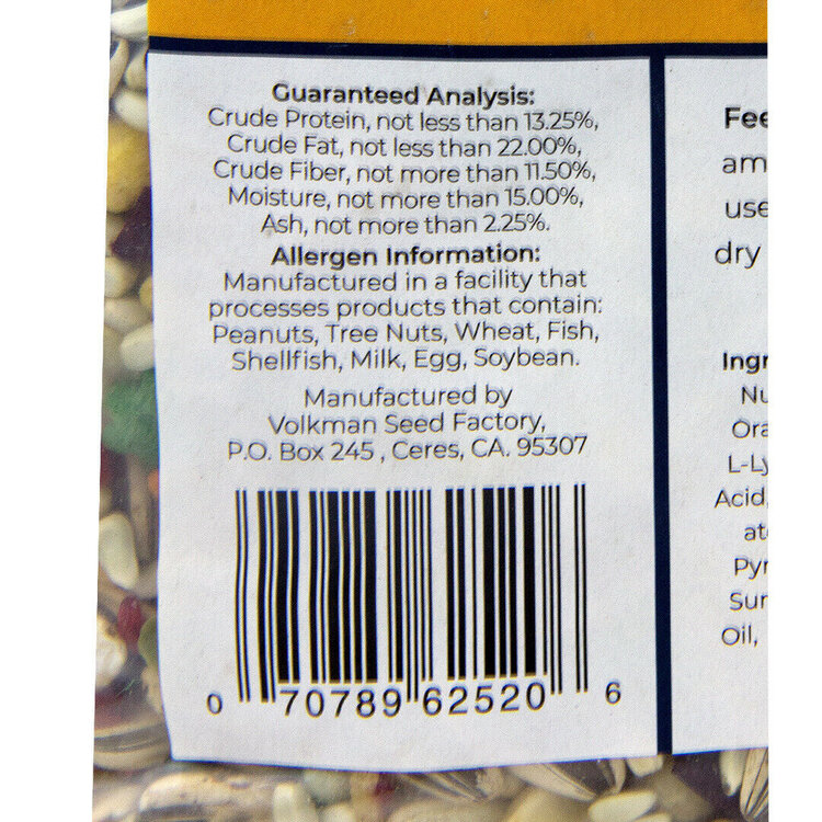 Volkmans Volkmans Featherglow Large Parrot  (4lb)