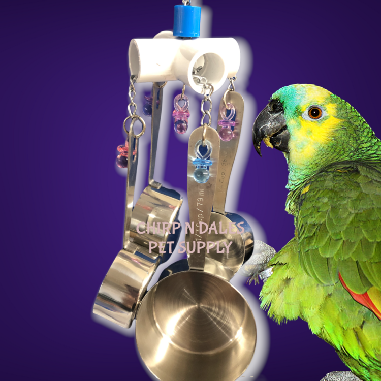 Bonkers Bonkers Pots N Pans Bird Toy for Parrots – Interactive Noise and Enrichment Toy