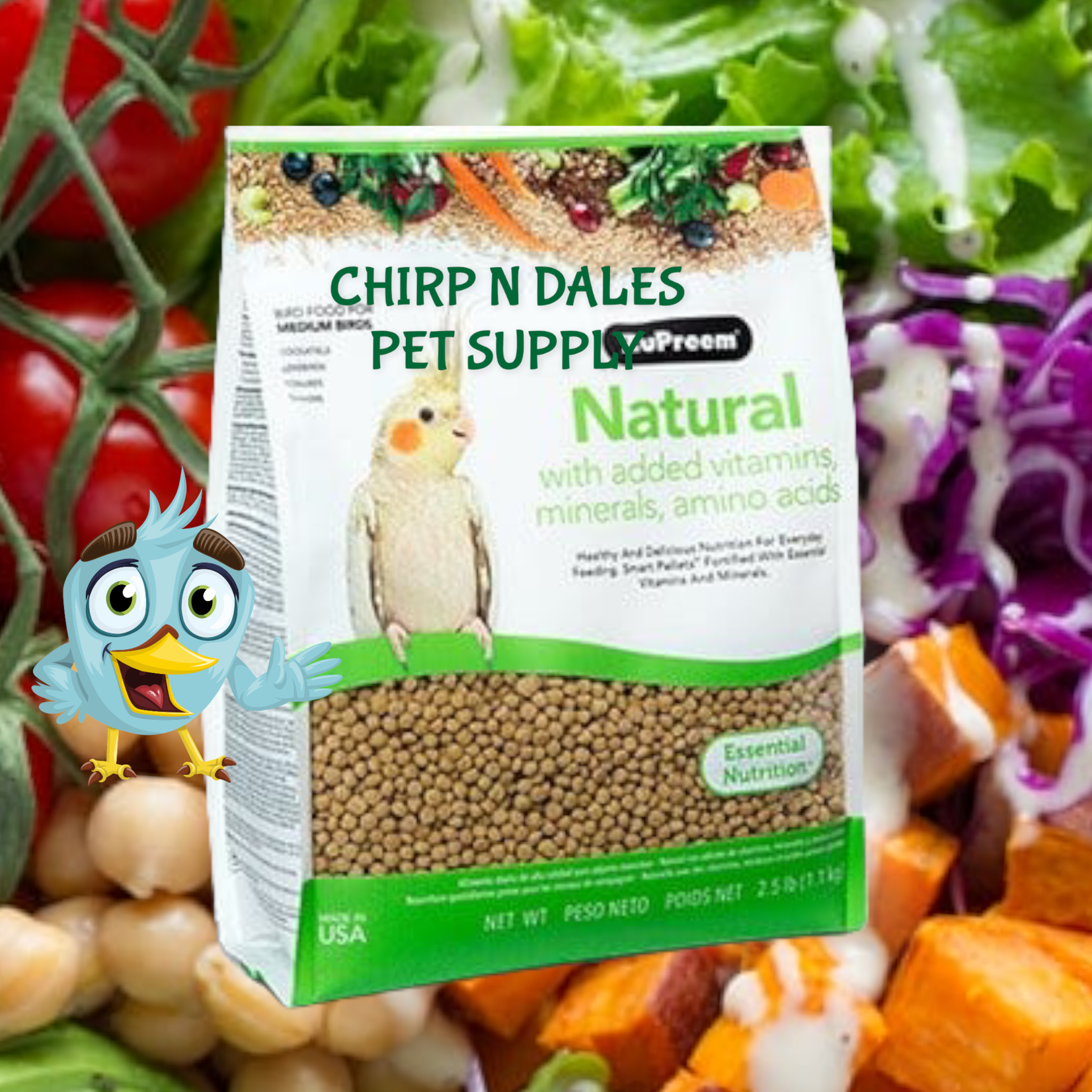 Zupreem Zupreem Naturals  Medium  Try Me Sample Size 1lb 177