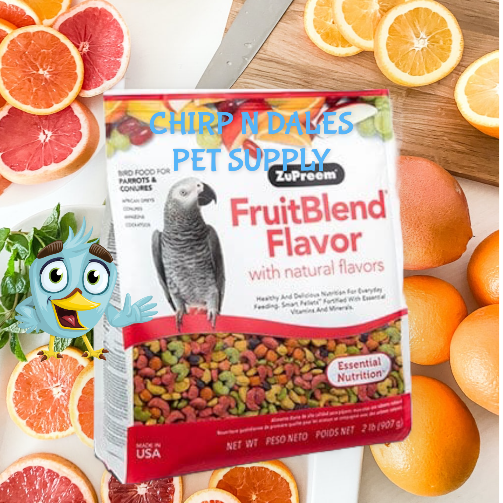 Zupreem Zupreem Fruitblends   Medium/Large (1 lb) 176