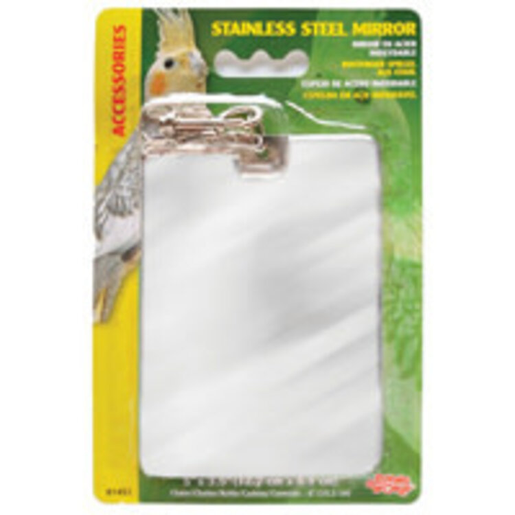 Hagen  Living World  Parrot Stainless Steel Mirror 12.5cm-V 81451