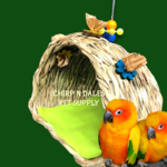 Bonkers Open Grass Hut Large  9''x 8''x 7''
