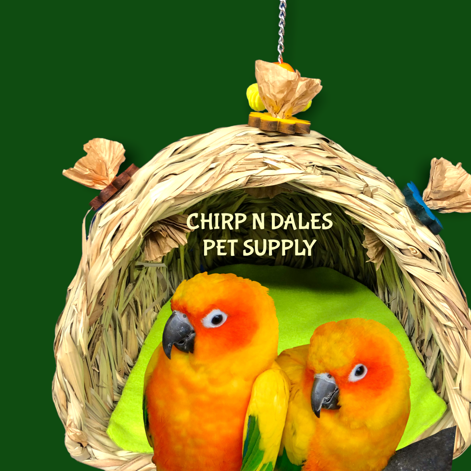 Bonkers Bonkers Open Grass Hut Large 9''x 8''x 7''