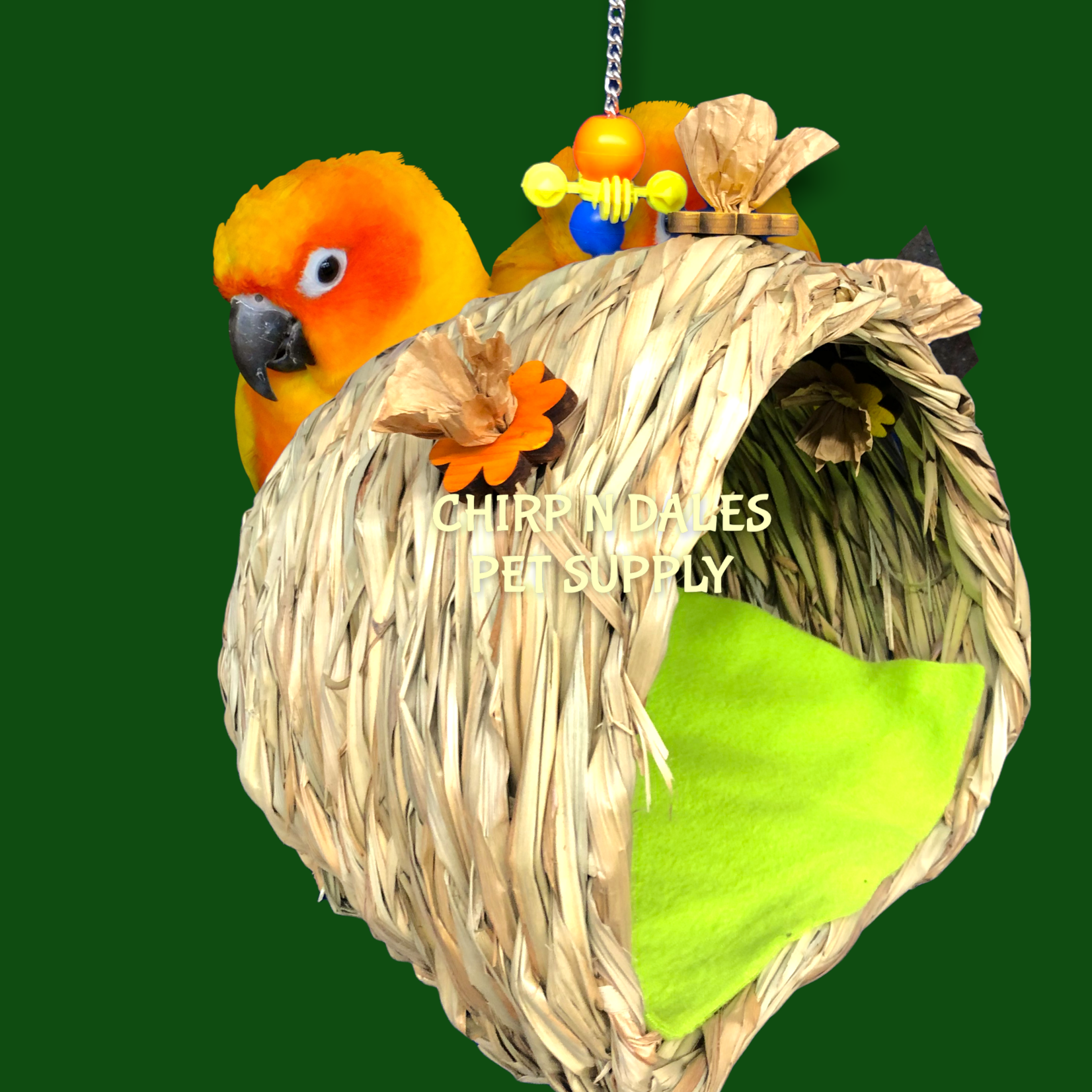 Bonkers Bonkers Open Grass Hut Large 9''x 8''x 7''