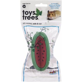 JW  Toys from Trees Watermelon Small Animal Toy, Large