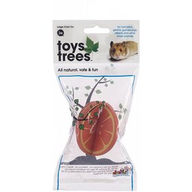 JW JW  Toys from Trees Orange Small Animal Toy, Large