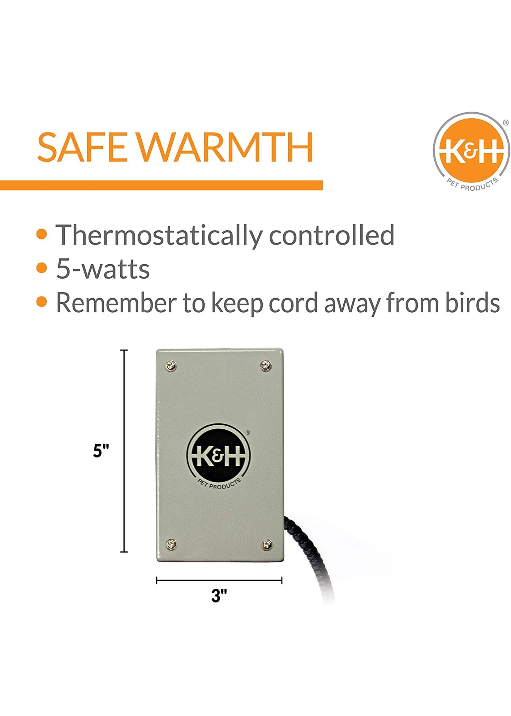 K&H  Bird Warmer Small/Medium (3”x5”) #9050