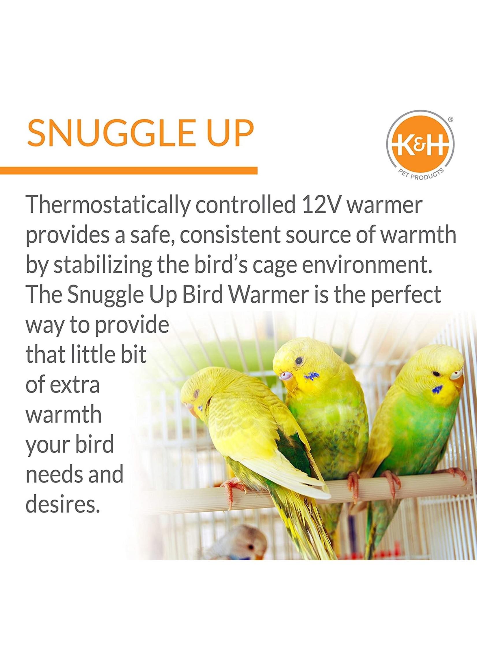 k & h bird cage heater