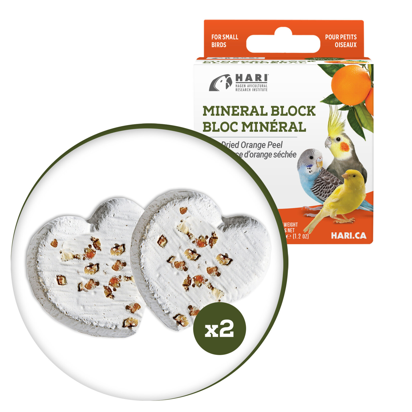 Hari HARI Mineral Block, Dried Orange Peel, 1.2 oz