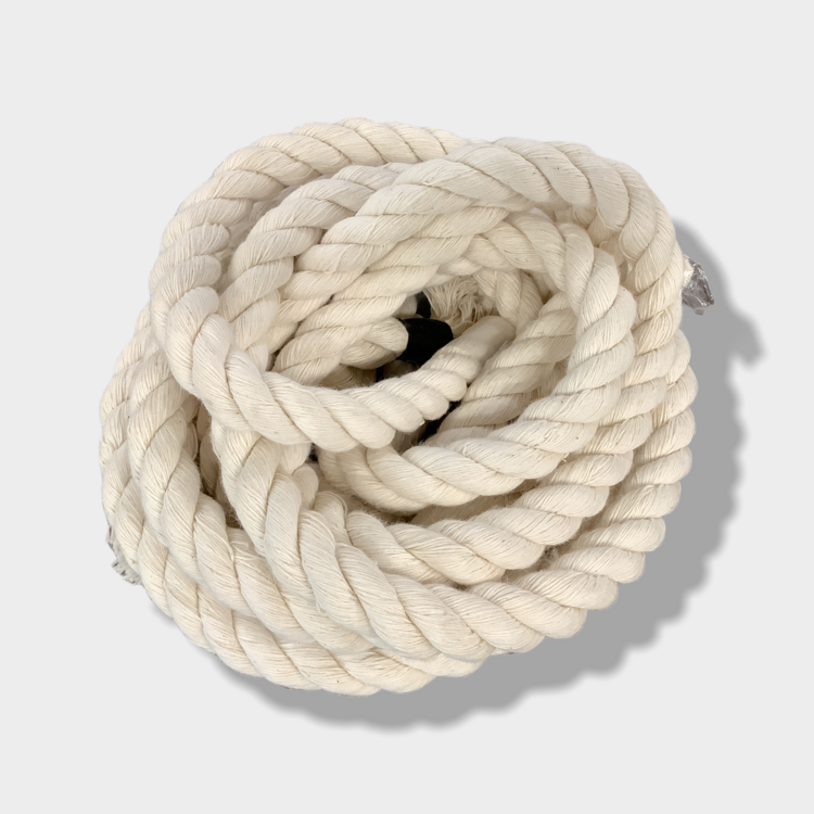 Chirp N Dales 100 % Cotton 3 Strand Rope 1/4'' (per foot)