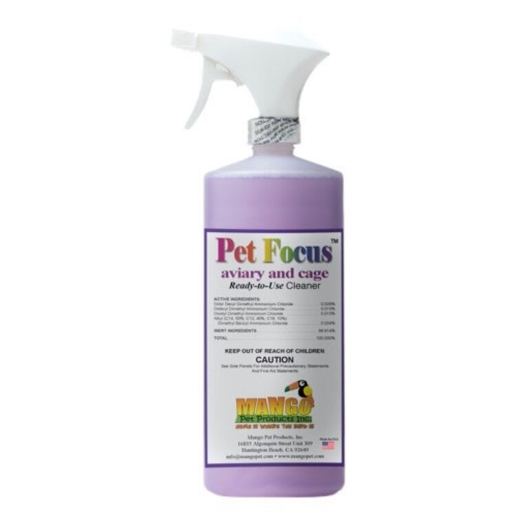 Mango Pet Products Pet Focus Ready To Use Cleaner 1 quart