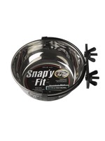 MidWest Homes for Pets MidWest Snap'y Fit S/S Water & Food Bowl  (20oz)