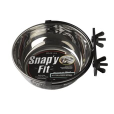 MidWest Homes for Pets MidWest Snap'y Fit S/S Water & Food Bowl  (20oz)