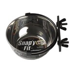 MidWest Homes for Pets MidWest Snap'y Fit S/S Water & Food Bowl  (10oz)