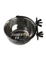 MidWest Homes for Pets MidWest Snap'y Fit S/S Water & Food Bowl  (10oz)