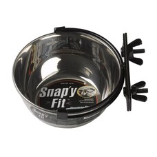 MidWest Homes for Pets MidWest Snap'y Fit S/S Water & Food Bowl  (10oz)