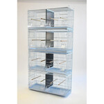 Glitter Pets GLITTER PET STACKED FINCH CANARY BREEDER CAGES (BR04) 30"(set of of 4 cages)