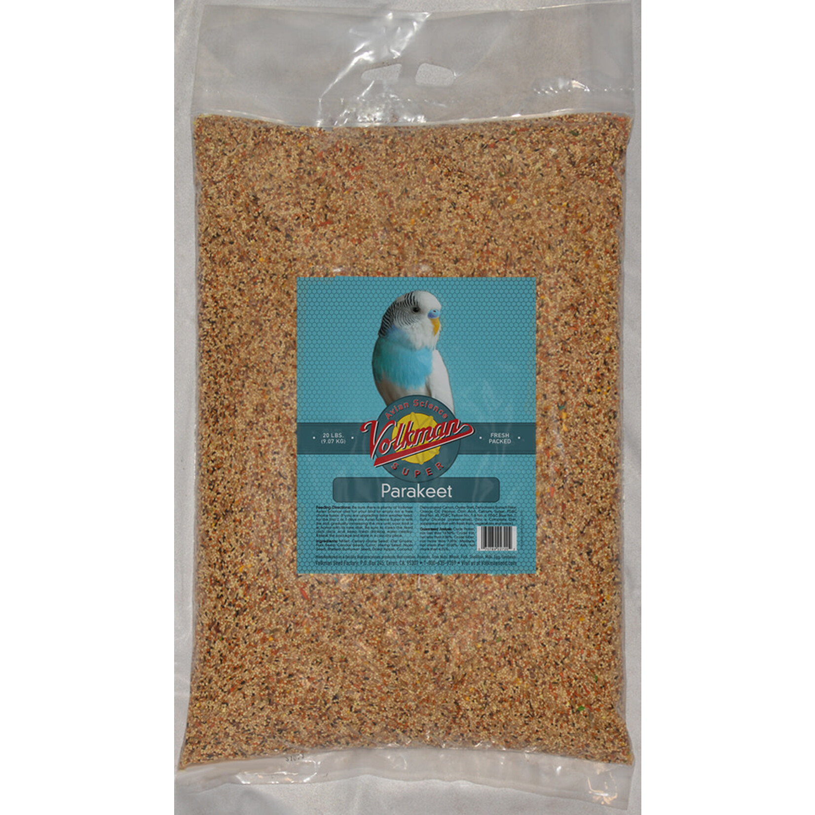 Volkmans Volkmans Avian Science Super Parakeet (20LB)