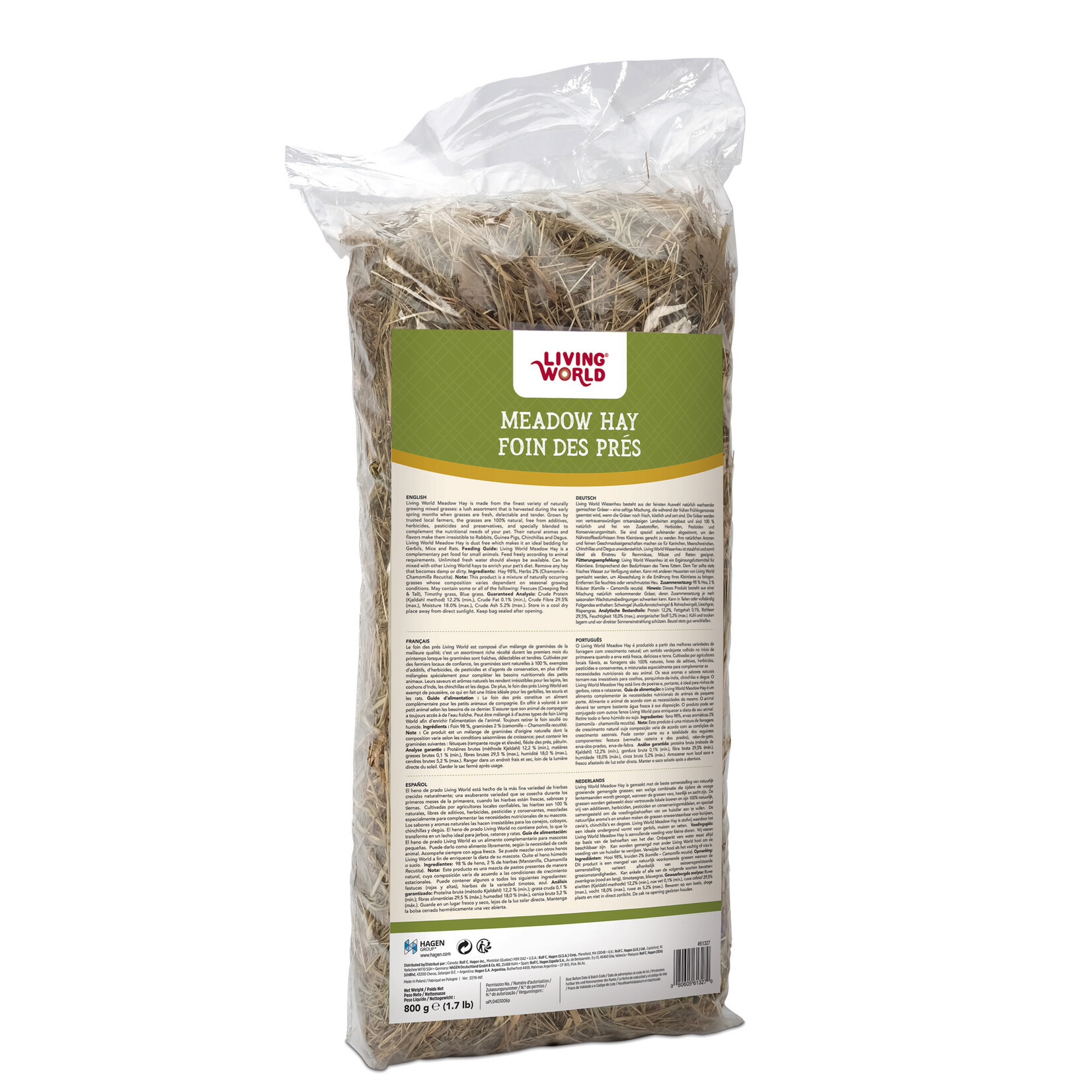 Living World Living World Meadow Hay, 800g