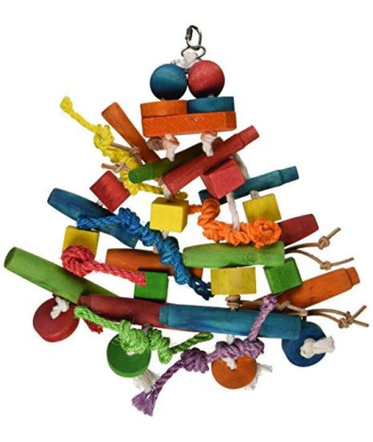 Featherland Paradise Caitec Chew N Push Pull Pet Toy, 7 x 18"