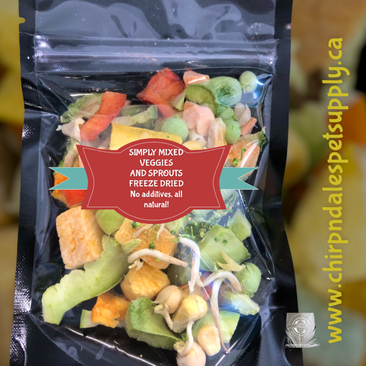 CND Freeze Dried Products Simply Mixed Veggies and Sprouts Freeze Dried