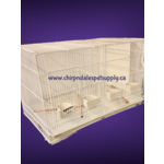 A&E A&E Cage 30x18 White Flight Cage with Divider (504D)