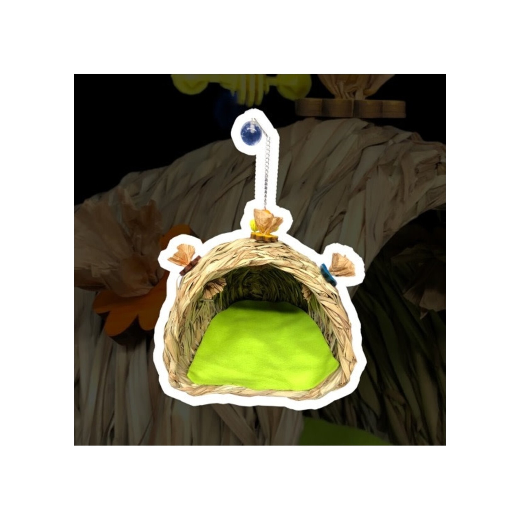 Bonkers Bonkers Open Grass Hut Large 9''x 8''x 7''