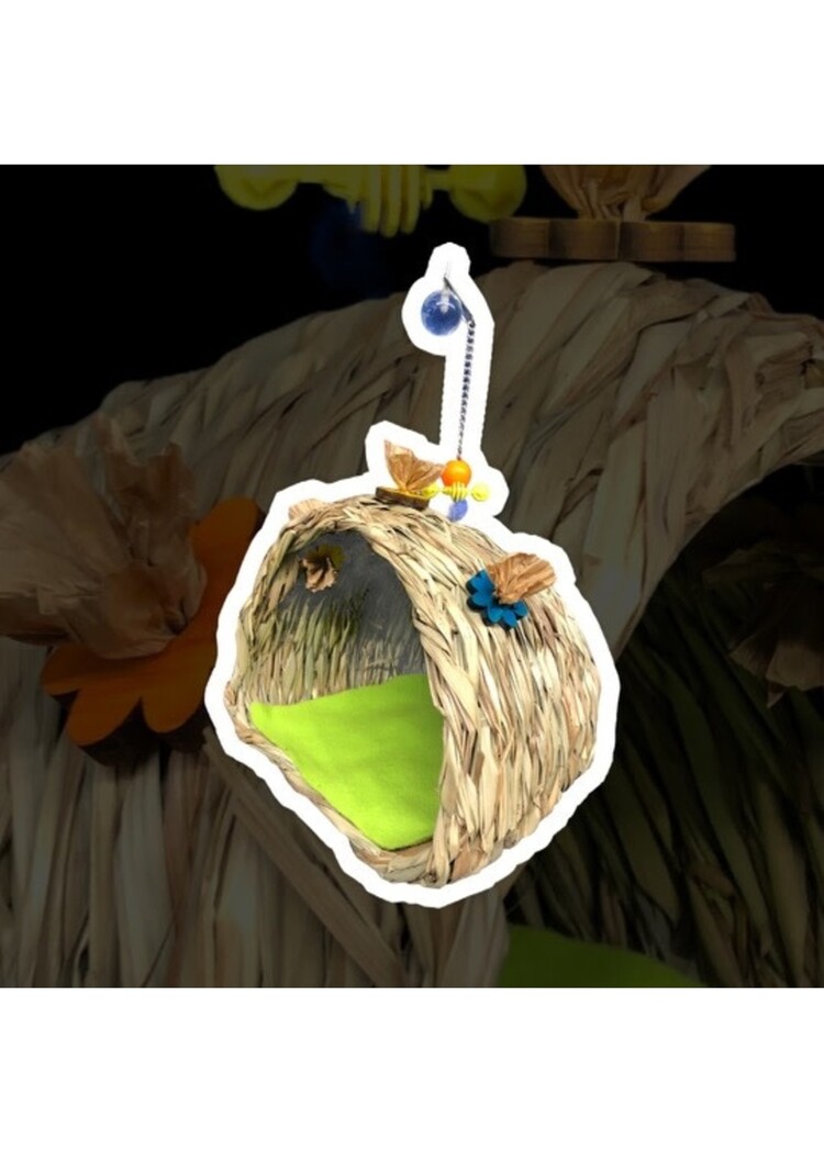 Bonkers Bonkers Open Grass Hut Large 9''x 8''x 7''