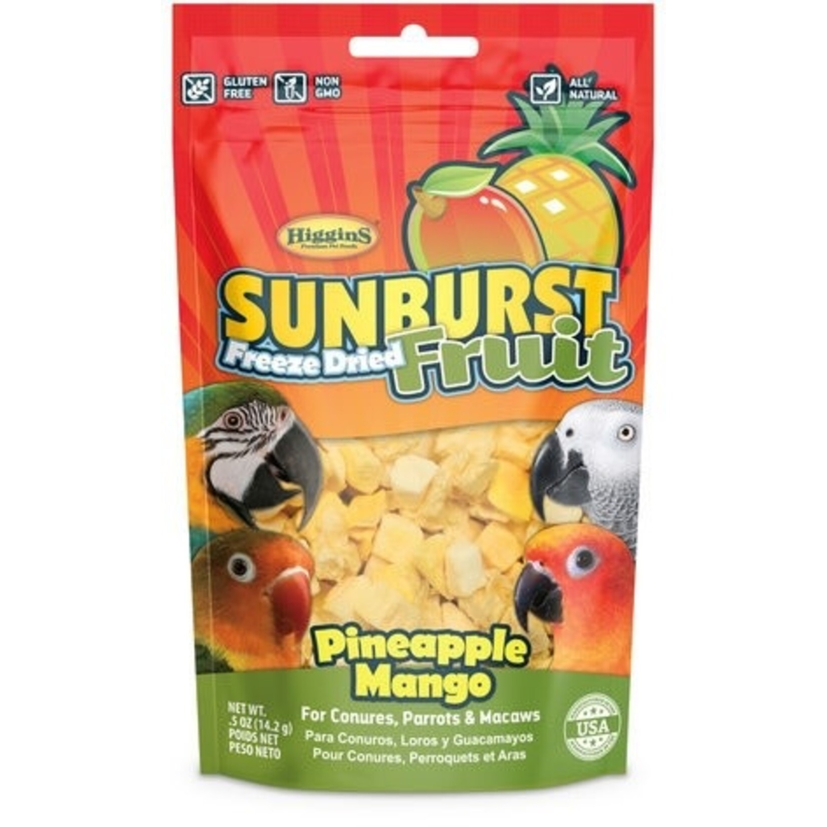 HIGGINS PREMIUM Higgins Sunburst Freeze Dry Pineapple Mang .5oz