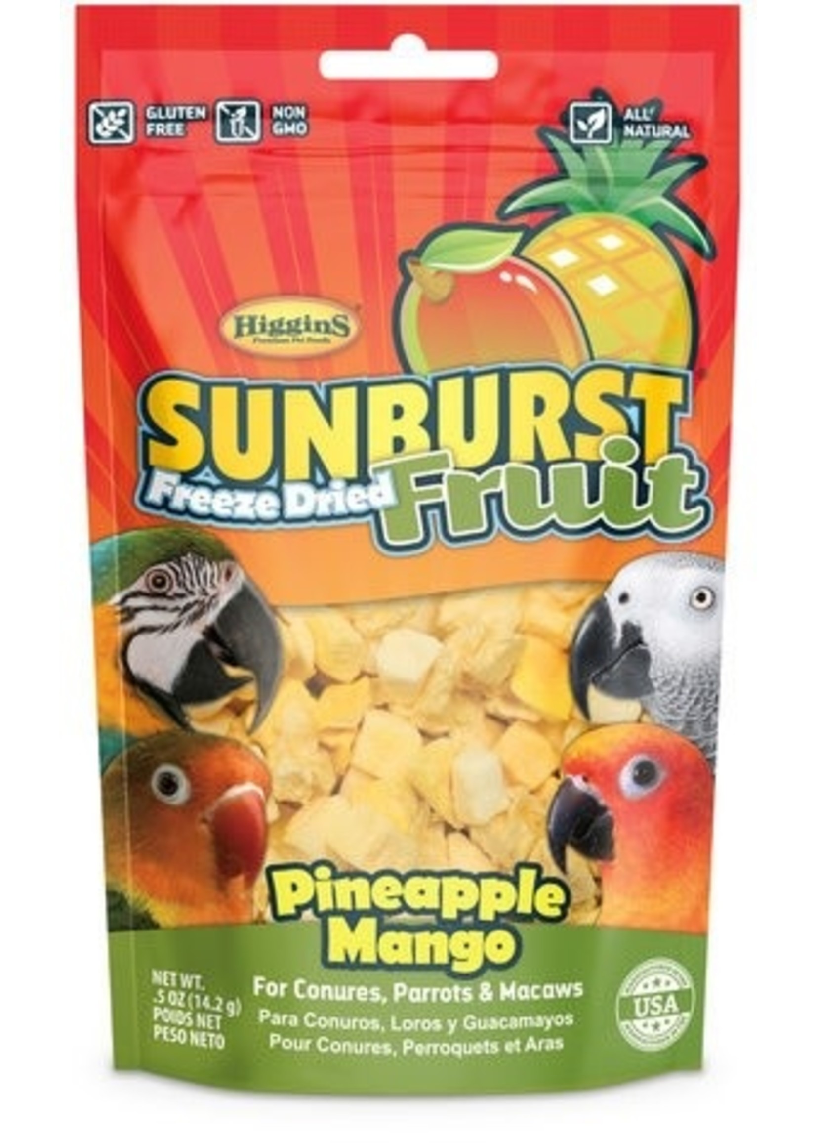 HIGGINS PREMIUM Higgins Sunburst Freeze Dry Pineapple Mang .5oz