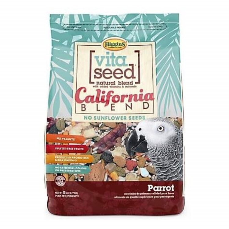 HIGGINS PREMIUM Higgins Vita Seed California Blend Parrot 5lb