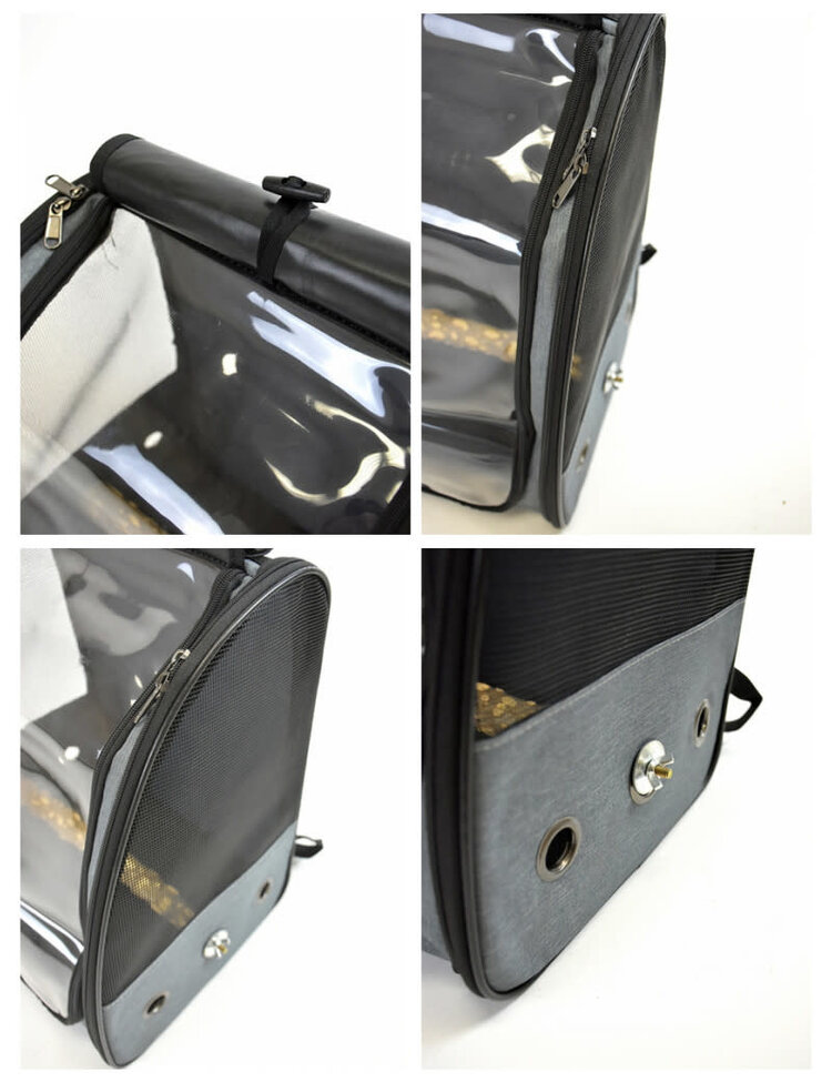 Jolly Jungle Jolly Jungle Fabric Backpack Carrier Grey