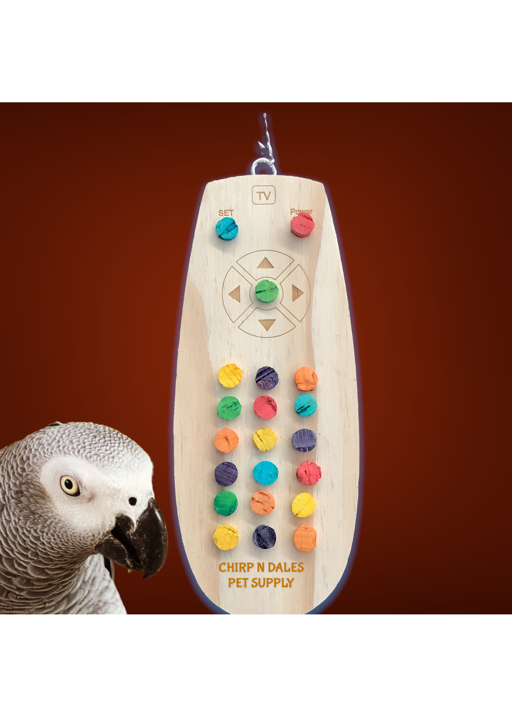 Jolly Jungle Jolly Jungle TV Remote Control Wood