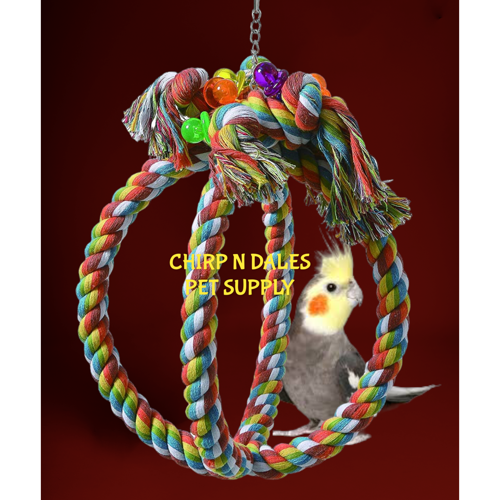 Jolly Jungle Jolly Jungle Large Atom Parrot Swing A852-3