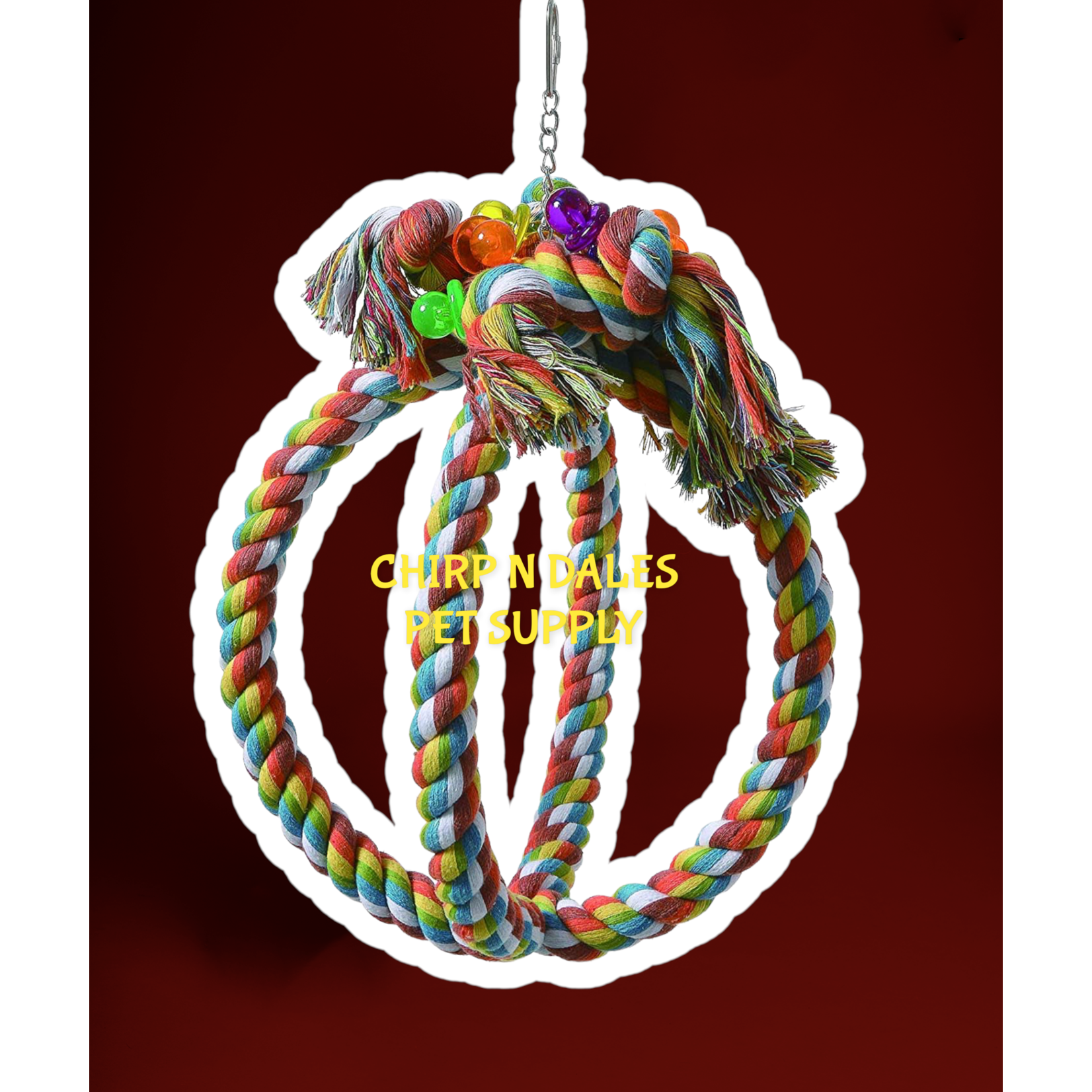 Jolly Jungle Jolly Jungle Large Atom Parrot Swing A852-3