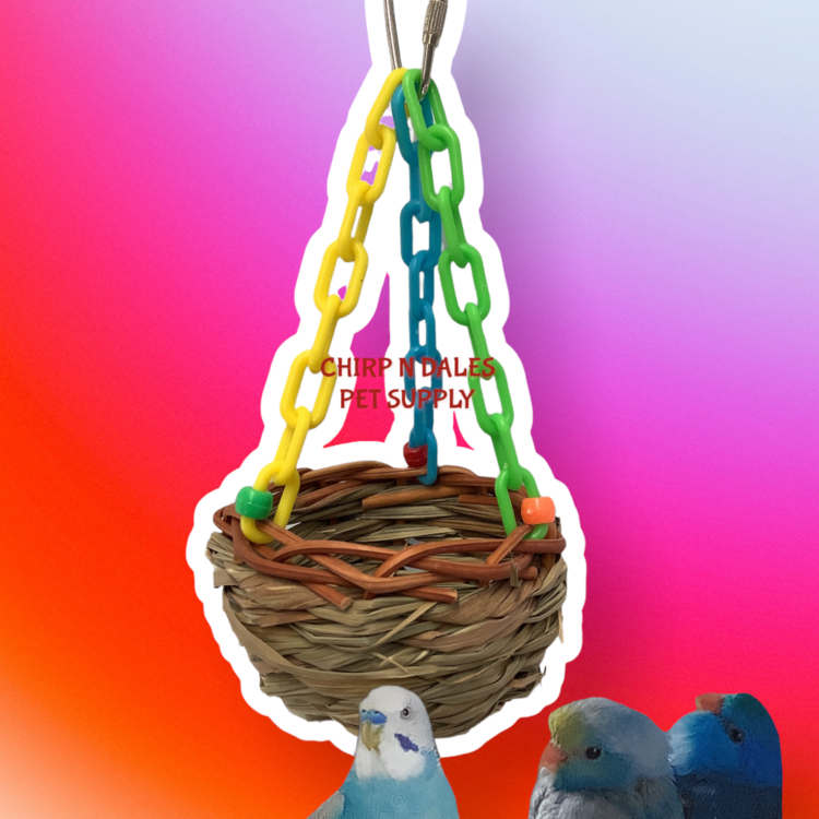 Jolly Jungle Jolly Jungle  3" x 7" Canary Finch Hanging Nest