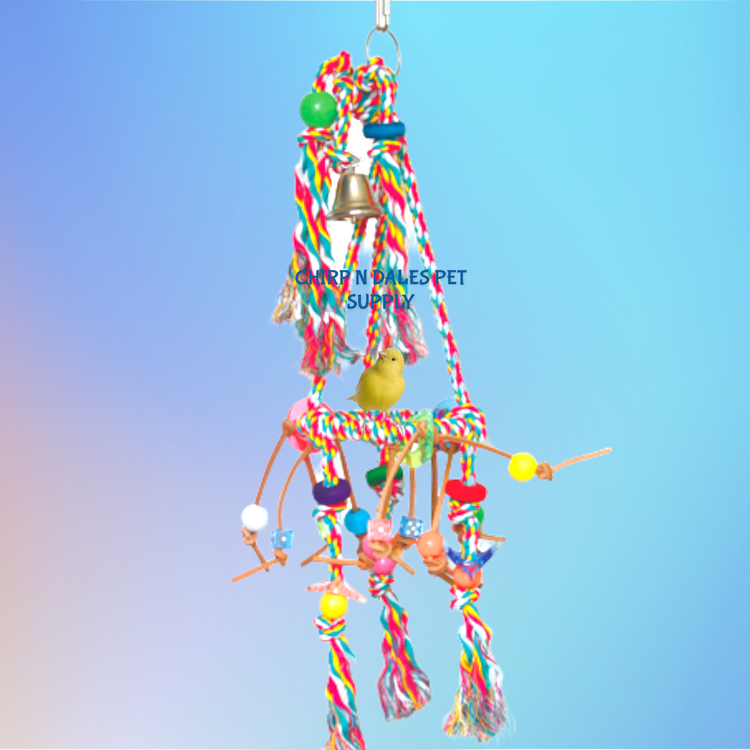 Kings Cages Kings Cages Rope Pyramid Swing Small